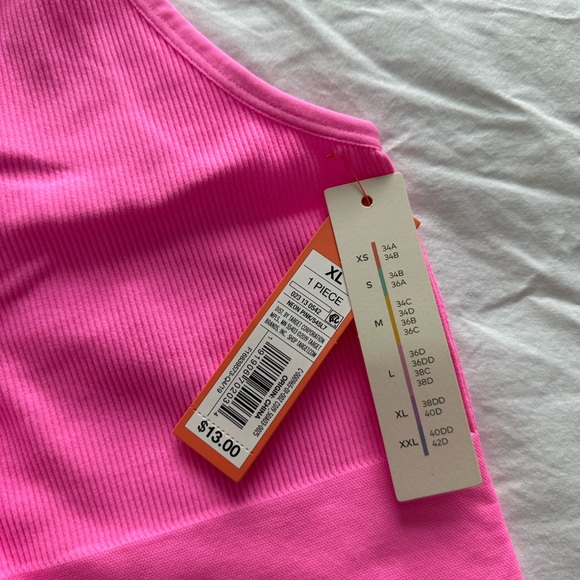 Colsie Pink Ribbed Tank Top - Picture 3 of 3